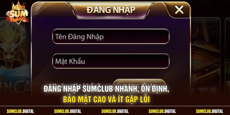 đăng nhập Sumclub